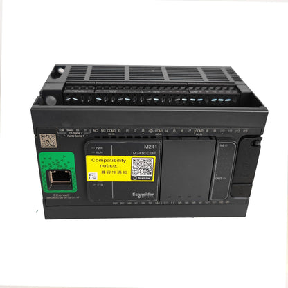 Schneider Electric - Modicon M241, contrôleur 24E/S PNP, ports Ethernet+2 série, 24VCC - TM241CE24T - Réf. Fab.: TM241CE24T