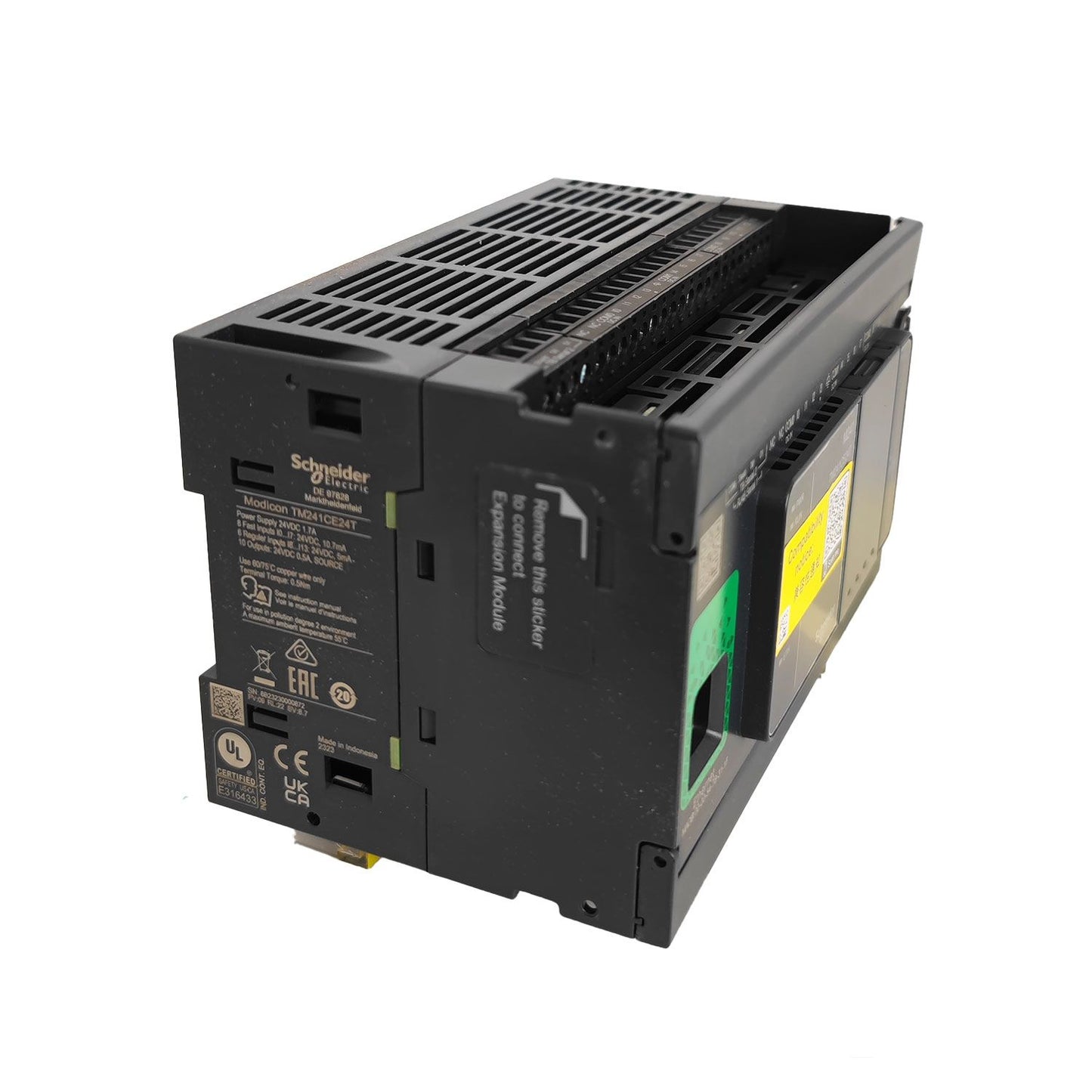 Schneider Electric - Modicon M241, contrôleur 24E/S PNP, ports Ethernet+2 série, 24VCC - TM241CE24T - Réf. Fab.: TM241CE24T