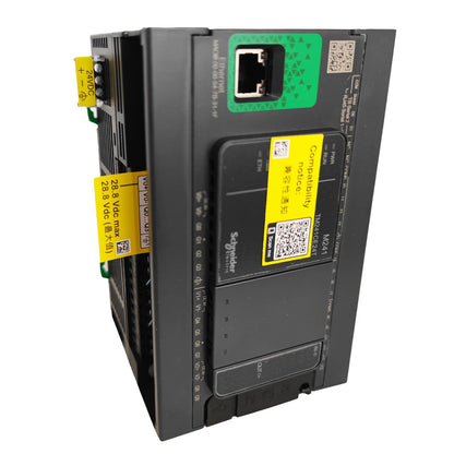 Schneider Electric - Modicon M241, contrôleur 24E/S PNP, ports Ethernet+2 série, 24VCC - TM241CE24T - Réf. Fab.: TM241CE24T