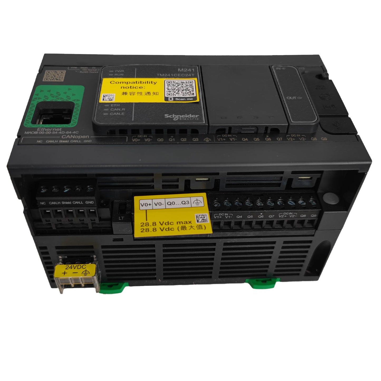 Schneider Electric - Automate Modicon M221 - Contrôleur 40 entrées/sorties - 240Vac - Relais - Ethernet +série - Réf. Fab.: TM221CE40R