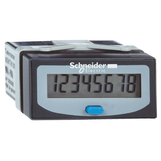 Schneider Electric - Zelio Count - compteur horaire - affichage LCD 8 digits - batterie lithium Harmony - Réf. Fab.: XBKH81000033E